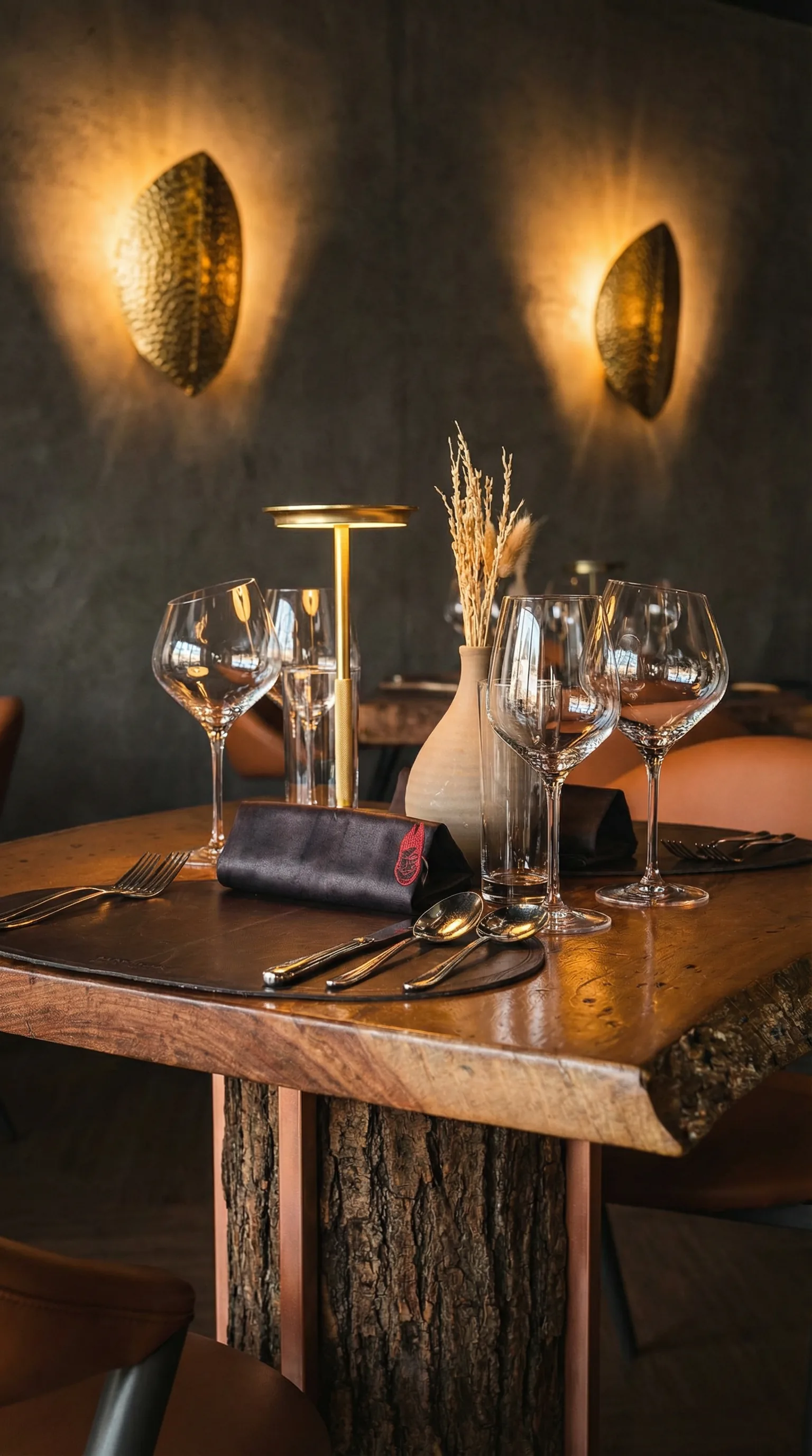 Romantic table setup at The Burgundy