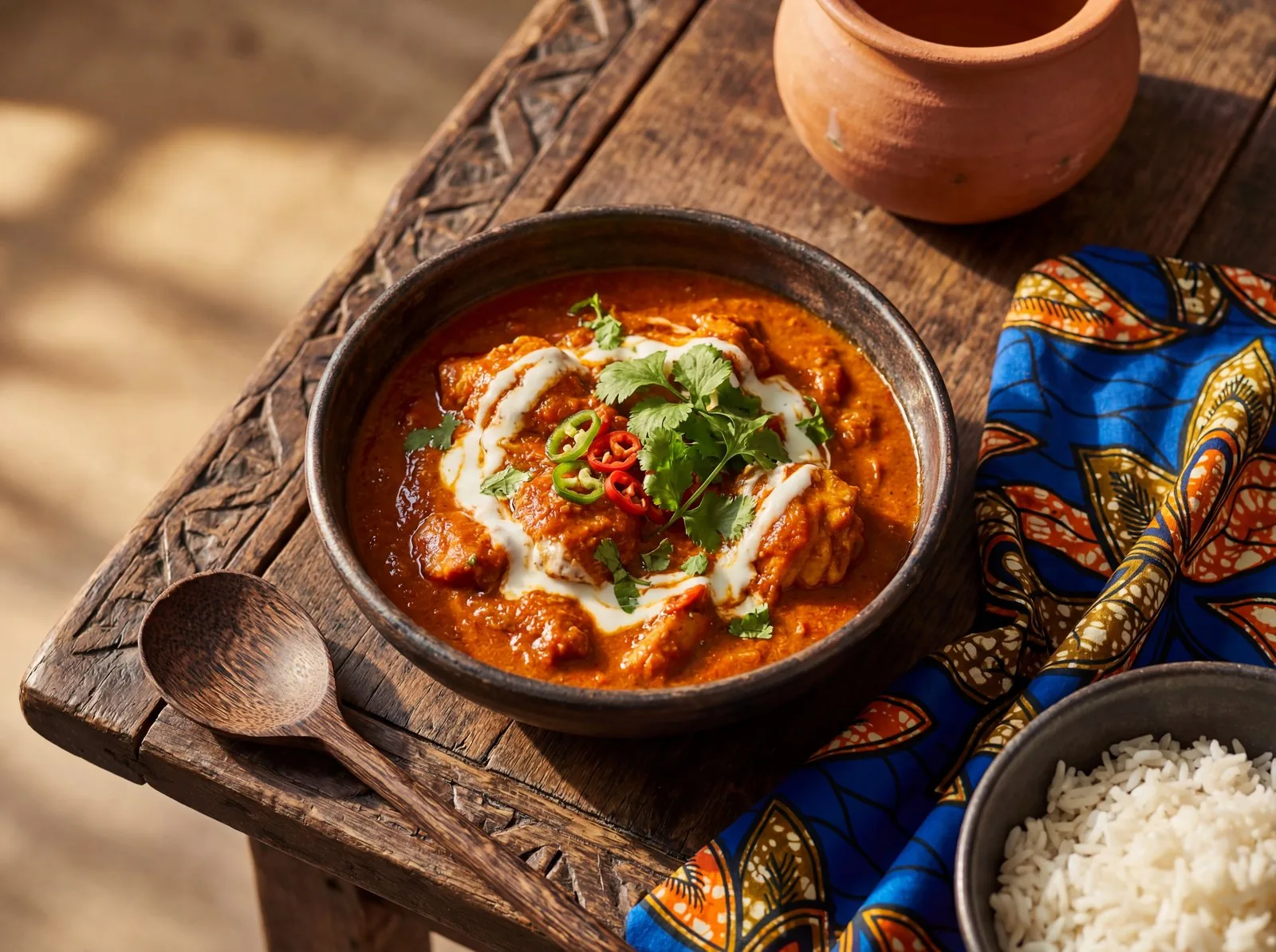 Malawian Spiced Chicken Curry with Root Vegetables