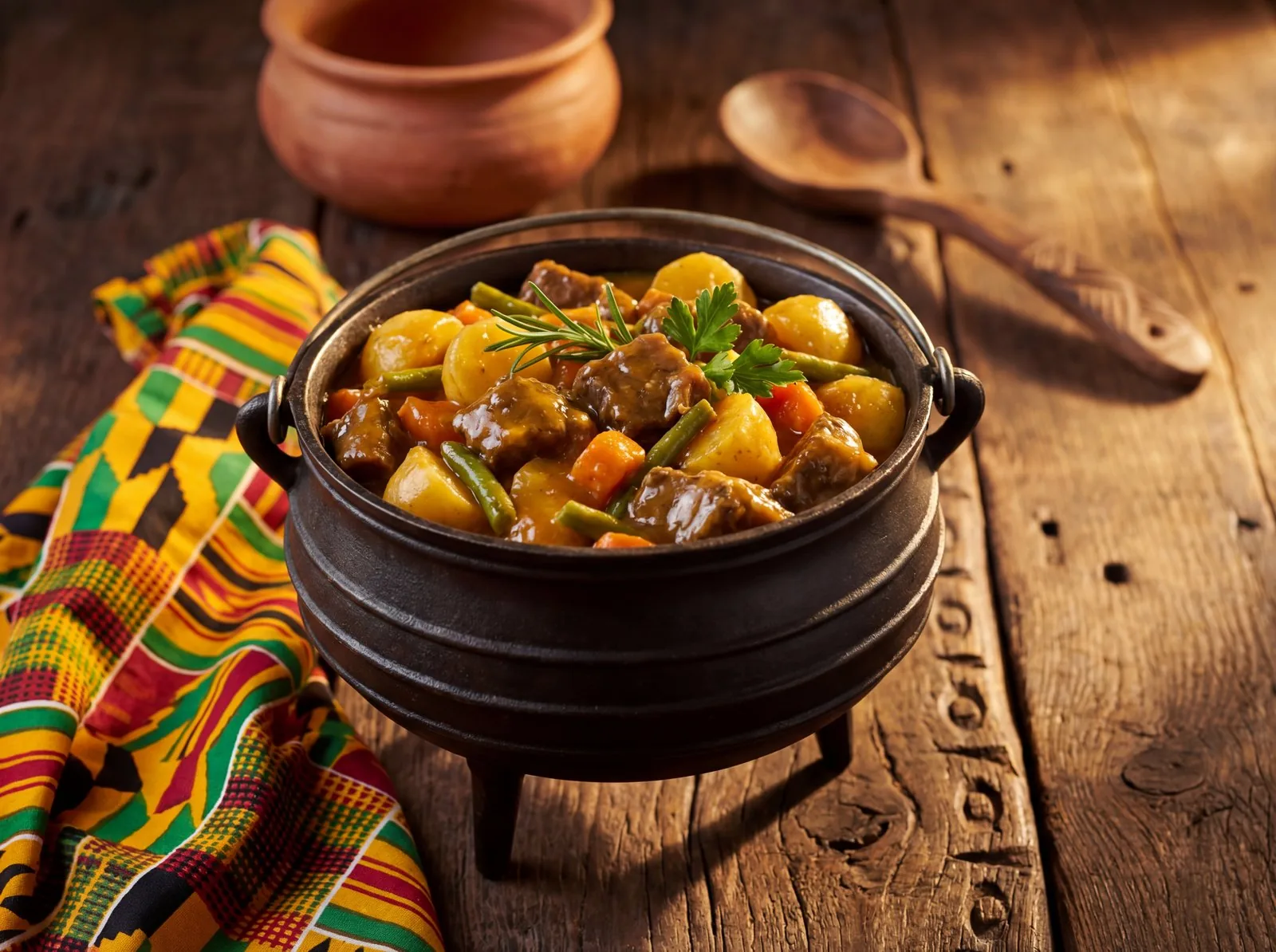 Slow-Braised Topside of Beef with Root Vegetables