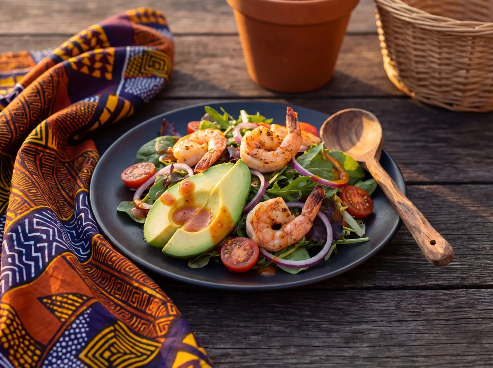 Coastal Avocado & Prawn Salad with a Hint of Cayenne