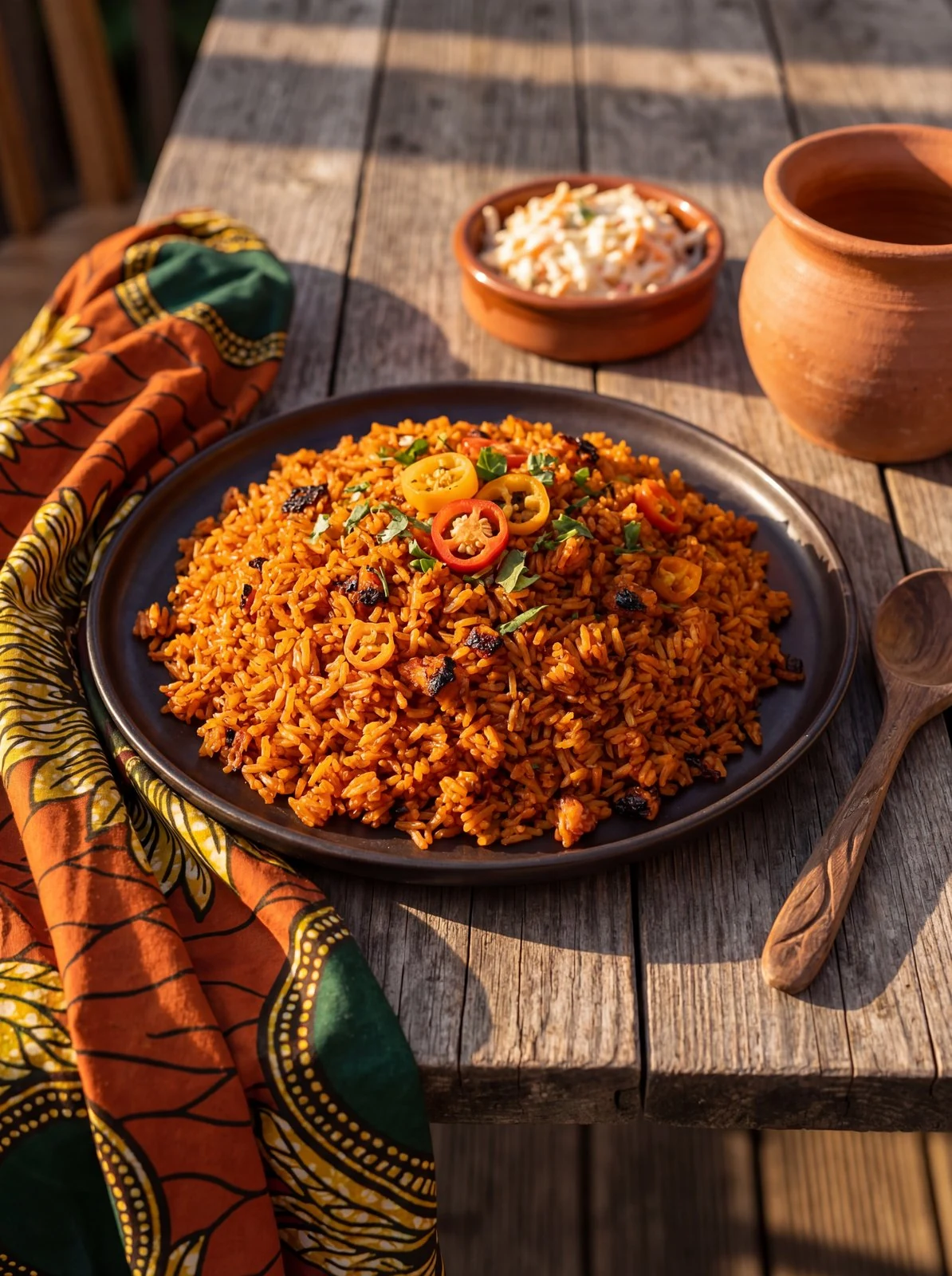 Smoky Party Jollof Rice with Charred Tomato Base